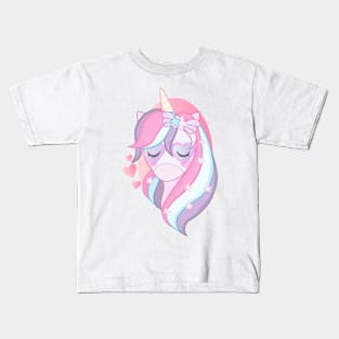 unicorn horse funny gift idea for men women and kids Kids T-Shirt